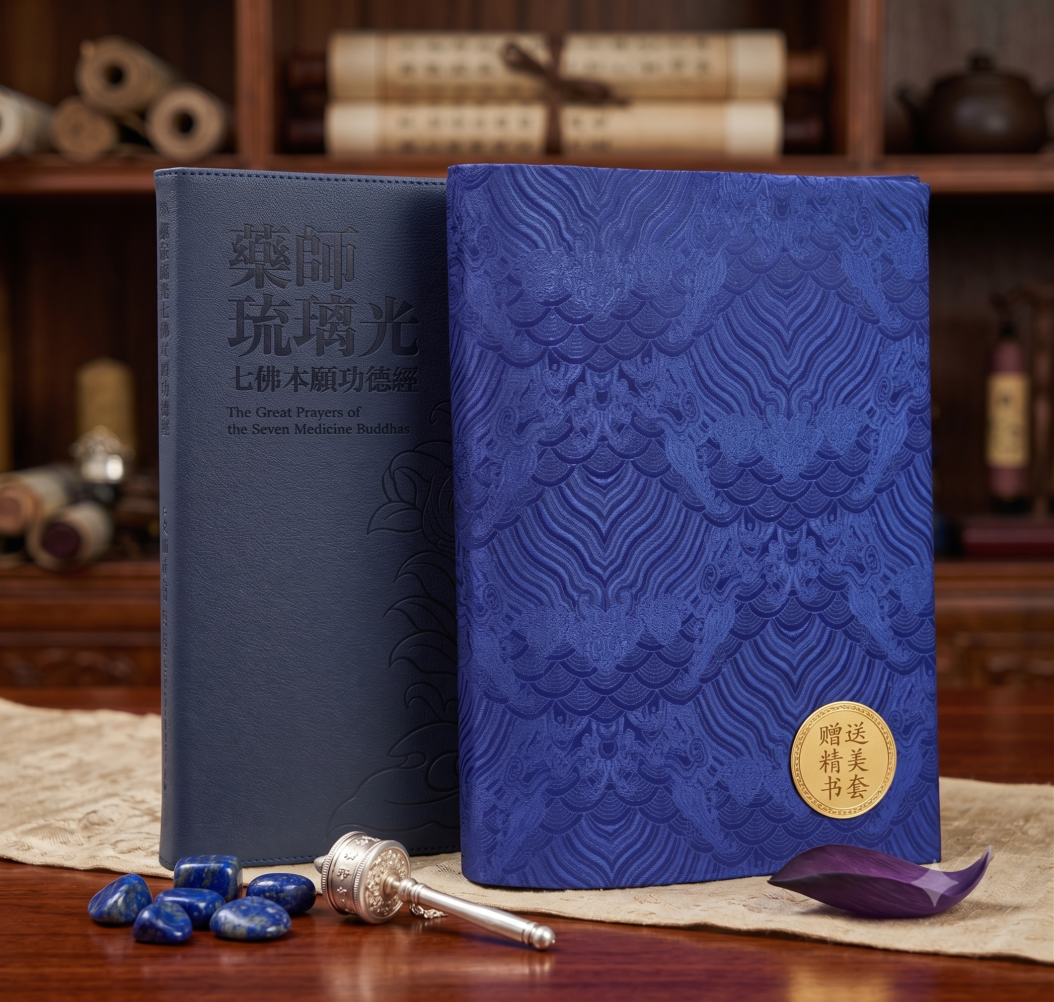 Collector’s Edition Medicine Buddha Sutra (with Free Elegant Book Cover)<br>珍藏版药师经 (赠送精美书套)